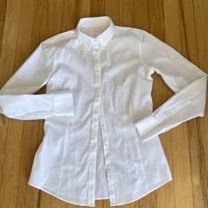 Brooks Brothers White stretch cotton Shirt